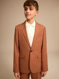 Marron café - Veste de costume (3-16ans)