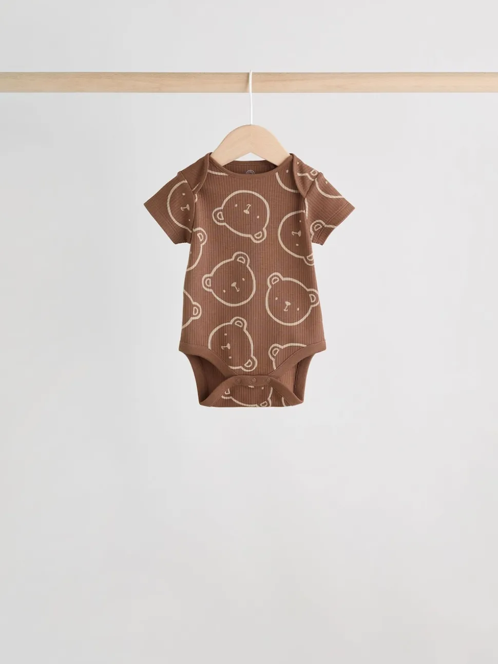 Marron chocolat - Bébé Manches courtes Bodysuits 5 Pack