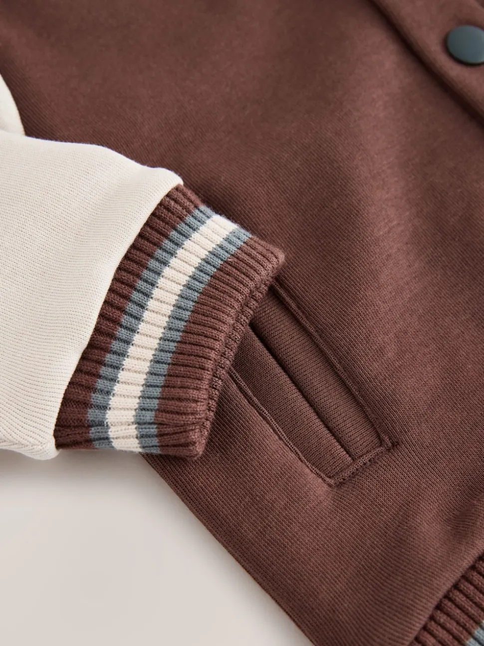 Marron chocolat - Blouson bomber en jersey (3mois-7ans)