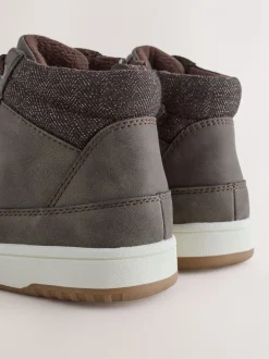 Marron chocolat - Bottes hautes à doublure chaude