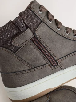 Marron chocolat - Bottes hautes à doublure chaude