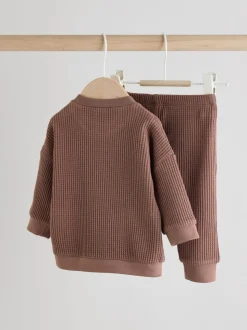 Marron chocolat - Ensemble 100% coton et jogging Ensemble 2 pièces bébé (0mois-2ans)