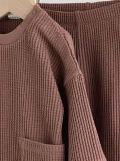 Marron chocolat - Ensemble 100% coton et jogging Ensemble 2 pièces bébé (0mois-2ans)