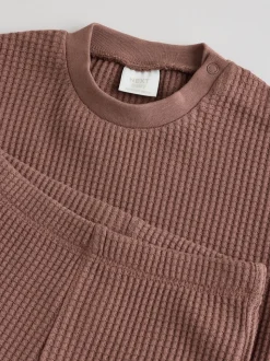 Marron chocolat - Ensemble 100% coton et jogging Ensemble 2 pièces bébé (0mois-2ans)