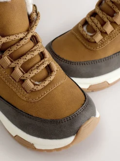 Marron fauve - Bottes de marche doublées chaudes