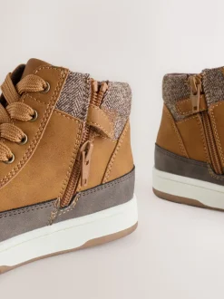 Marron fauve - Bottes hautes à doublure chaude