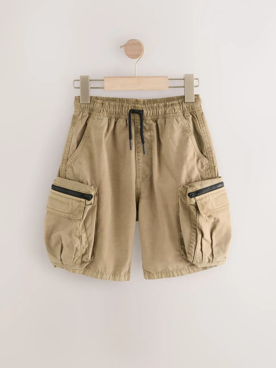 Marron fauve - Cargo court à poche ample (3-16ans)