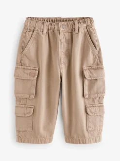 Marron fauve - Jean pantalon cargo 100% coton (3mois-7ans)