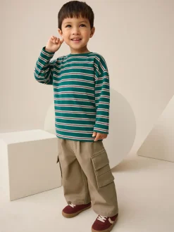 Marron fauve - Pantalon cargo (3mths-7yrs)