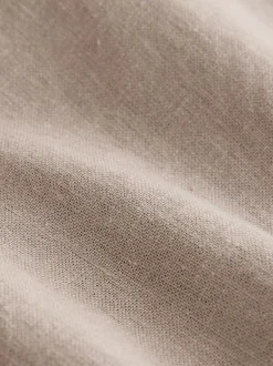 Marron fauve - Pantalon en lin Blend à enfiler (3-16ans)