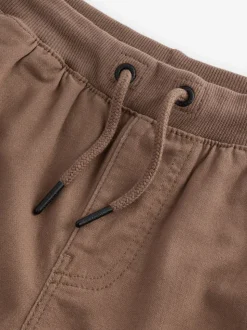 Marron fauve - Pantalon Pull-On à Taille Côtelée (3-16ans)