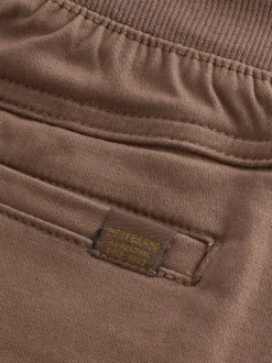Marron fauve - Pantalon Pull-On à Taille Côtelée (3-16ans)