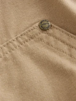 Marron fauve - Surchemise en toile (3mois à7ans)