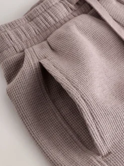 Marron mink - Ensemble t-shirt et short texturé Manchester Courts (3-16ans)