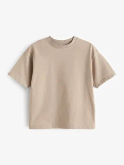 Marron naturel - T-shirt Manches courtes (3-16ans)