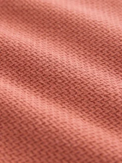 Marron rouille - Ensemble 100% coton texturé hauts de poche (3mois-7ans)