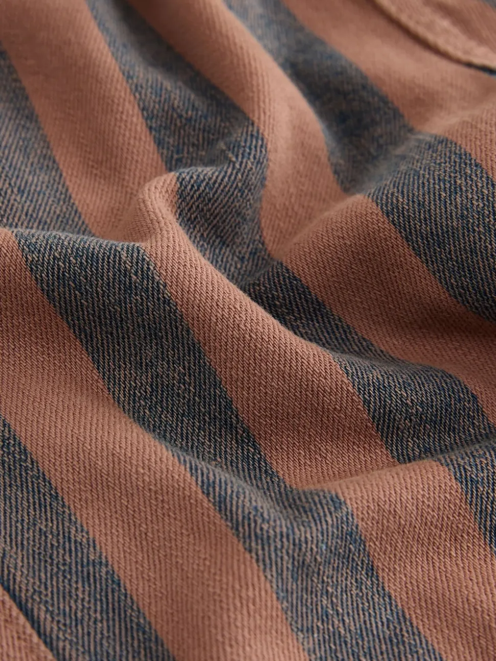 Marron rouille rayé - Pantalon large à enfiler (3mois-7ans)