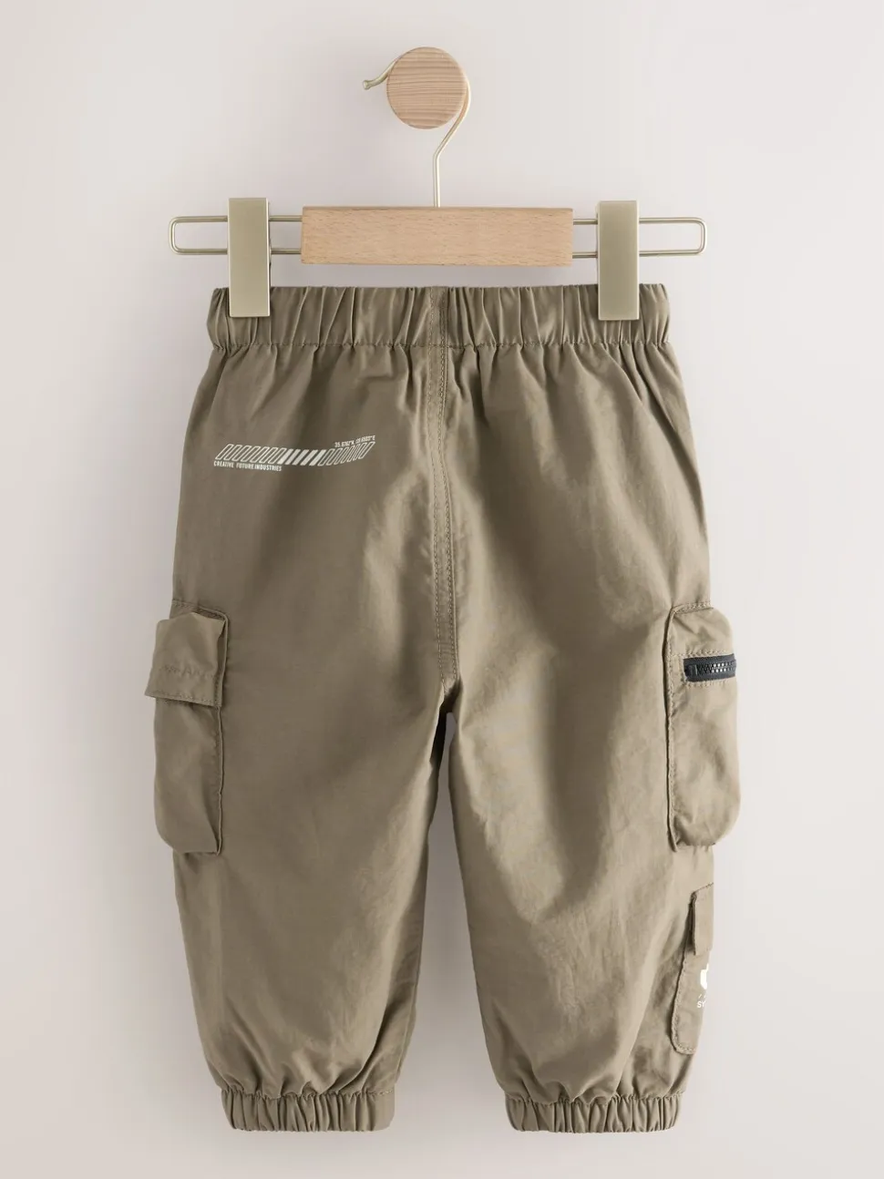 Marron taupe - Pantalon cargo à poche (3mois7ans)
