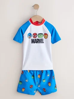 Marvel - Ensemble Rash Gilet et short de bain (3mois-7ans)