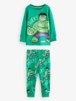 Marvel Rouge/Vert/Bleu - Lot de 3 pyjamas Snuggle (9mois-8ans)