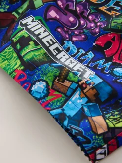Minecraft bleu marine - Shorts de bain (3-16yrs)