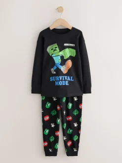 Minecraft vert/noir - License Jogger Pyjamas 2 (5-16ans)