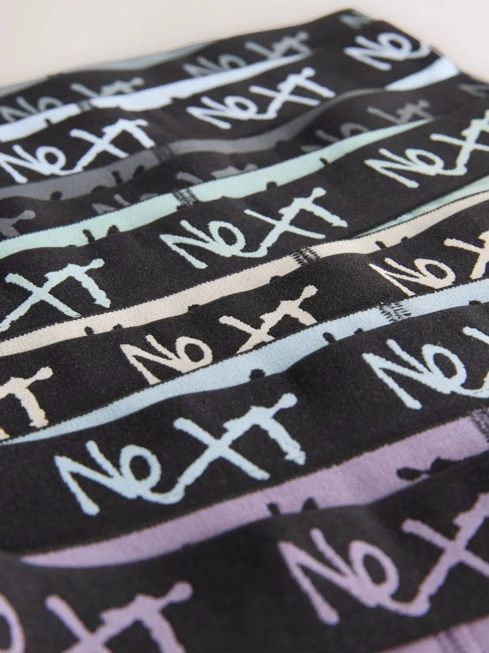 Minéral multicolore avec ceinture noire - Lot de 7 boxers (2-16ans)