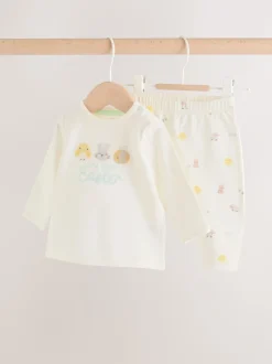 Mon premier blanc de Pâques - Ensemble t-shirt et legging bébé (0mois-2ans)
