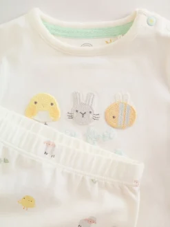 Mon premier blanc de Pâques - Ensemble t-shirt et legging bébé (0mois-2ans)