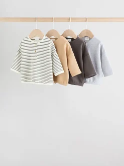 Mono Stripe (mono) - Lot de 4 t-shirts à manches longues bébé (0mois2ans)