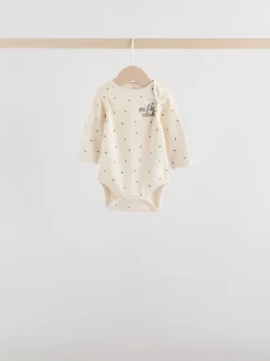 monochrome - Lot de 5 bodys à manches longues pour bébé