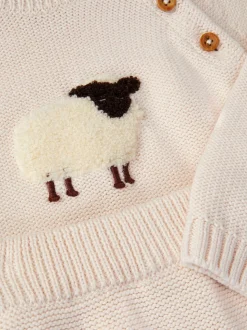 Monsoon Ensemble nouveau-né pull et jogging en maille mouton