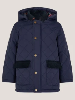 Monsoon Velours côtelé Col Veste matelassée