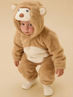 MORI Combinaison bébé en fausse fourrure en fausse fourrure