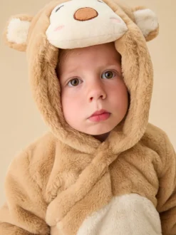 MORI Combinaison bébé en fausse fourrure en fausse fourrure