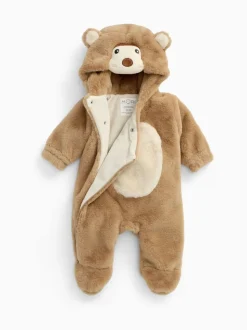 MORI Combinaison bébé en fausse fourrure en fausse fourrure