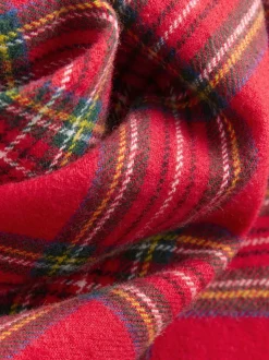 Motif écossais rouge - Chemise à carreaux de Noël à manches longues (3mois-10ans)