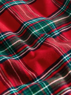 Motif écossais rouge - Pyjama de Noël à manches longues assorti (9mois16ans)
