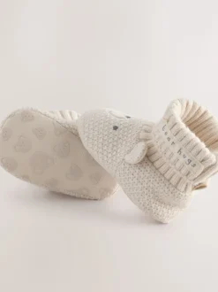 Motif ours neutre - Chaussures bottines chaussettes bébé (0-18mois)