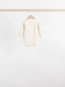 Motif ours neutre - Lot de 5 bodys à manches longues pour bébé