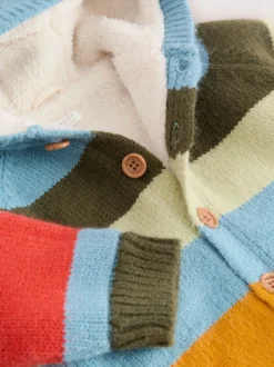 Multi Bright Stripe (multi-rayures lumineuses) - Character Cardigan (3mths-7yrs)