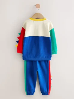 Multi Dino Spikes - Ensemble T-shirt et Jogging à manches longues (3mths-7yrs)