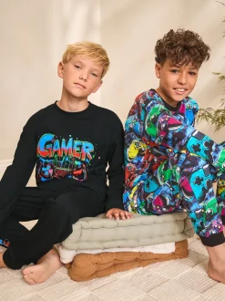 Multi Gamer - Lot de 2 pyjamas à manches longues (3-16ans)