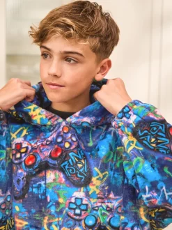 Multi Gamer - Sweat à capuche avec couverture en polaire (3-16ans)