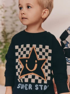 Multi Star et damier - Lot de 3 pyjamas oversize (9mois-10ans)