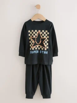 Multi Star et damier - Lot de 3 pyjamas oversize (9mois-10ans)