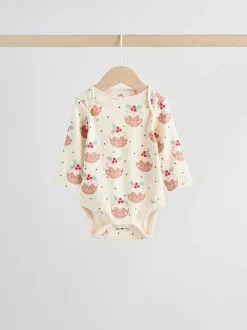 Multicolore - Lot de 3 bodys de Noël bébé