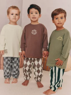 Multicolore - Lot de 3 pyjamas oversize (9mois-10ans)