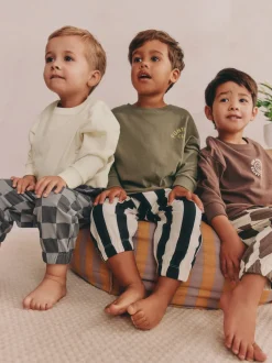 Multicolore - Lot de 3 pyjamas oversize (9mois-10ans)
