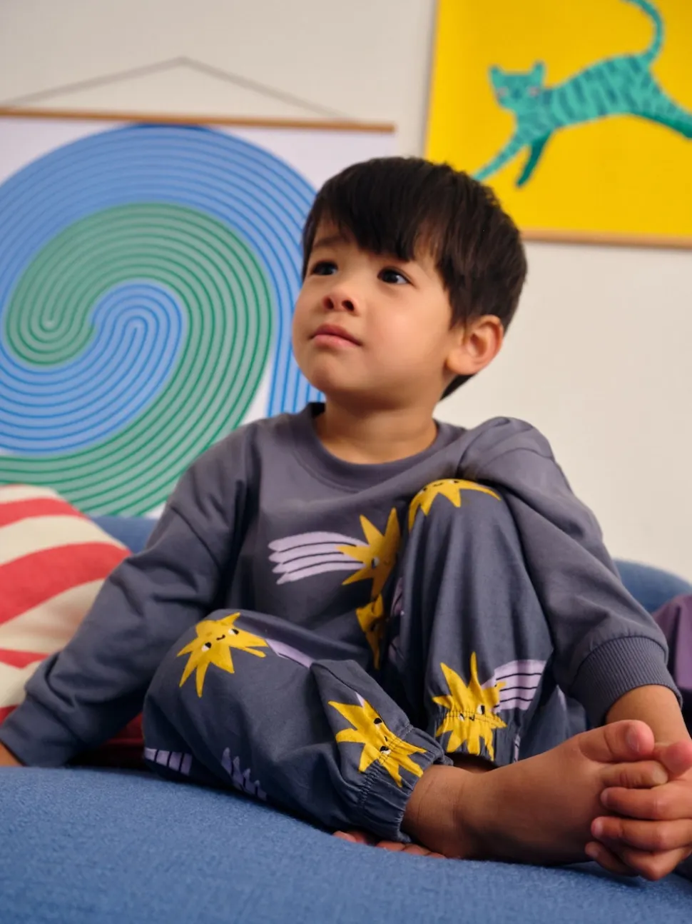 Multicolore - Lot de 3 pyjamas oversize (9mois-10ans)